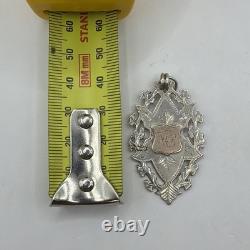 Australian Made Sterling Silver and Solid Gold Fob Medal Swimming Darlington 925