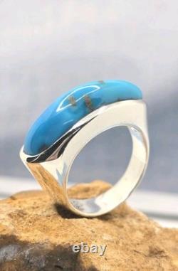 Australian Made Turquoise 925 STERLING SILVER HANDMADE RING