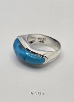 Australian Made Turquoise 925 STERLING SILVER HANDMADE RING