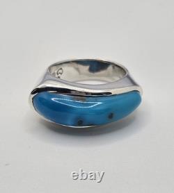 Australian Made Turquoise 925 STERLING SILVER HANDMADE RING