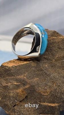Australian Made Turquoise 925 STERLING SILVER HANDMADE RING
