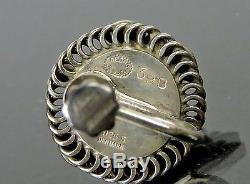 Auth Georg Jensen Sterling Silver 925 Screw Back Earrings 39b Made In Denmark