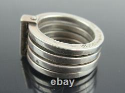 Authentic GUCCI Made in Italy Sterling Silver 925 Ring US Size 6