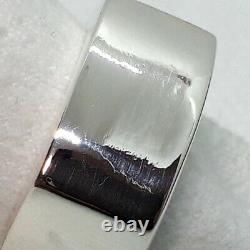 Authentic GUCCI Sterling Silver 925 Ring Size 9 Made in Italy
