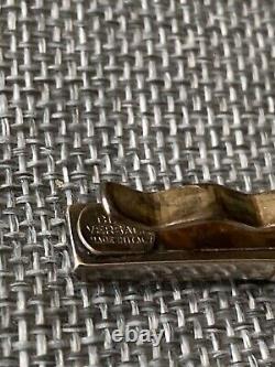 Authentic Gianni Versace Sterling Silver Medusa Tie Bar Clip Made in Italy