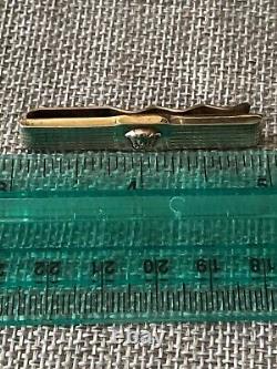 Authentic Gianni Versace Sterling Silver Medusa Tie Bar Clip Made in Italy