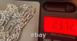 Authentic, Italian Made, Sterling, Flat Figaro Chain 22 23 grams