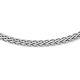 Avariah Sterling Silver Flat Diamond Cut Spiga Necklace 18 Made In Italy