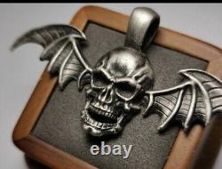 Avenged Sevenfold Death-bat & 5mm Chain 925 Sterling Silver Custom Made Pendant