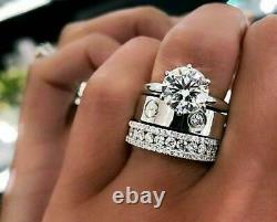Awesome Combination Of Three CZ Engagement Ring Set Made In 925 Sterling Silver