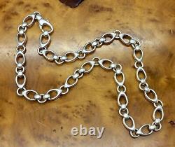 B. A. D. Signed Sterling Silver Wheat HEAVY Chain 65.5g 19