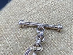 BA-Sterling Silver Oval Knobby Rope Textured Toggle Bracelet-MADE IN INDONESIA