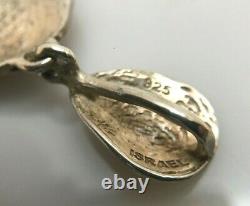 BEAUTIFUL Sterling Silver 925 Dangle Pendant Made In Israel 4.75 Inch
