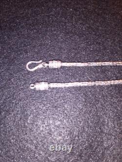 Bali sterling silver necklace custom length 34 2.5mm 38.5 gr. Hand made