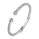Ball. 925 Solid Sterling Silver West Indian Bangle, 35 grams MADE IN THE USA