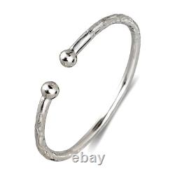Ball. 925 Solid Sterling Silver West Indian Bangle, 35 grams MADE IN THE USA
