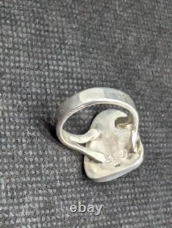 Baltic Cognac Amber Artisan Hand Made Sterling Silver Ring Sz6.5. A5c