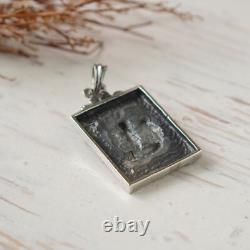 Baphomet pendant necklace unisex made sterling silver 925 Satan Pentagram goat