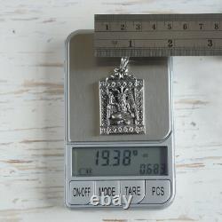 Baphomet pendant necklace unisex made sterling silver 925 Satan Pentagram goat