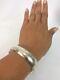 Beautiful Artisan Hand Made sterling Silver 925 cuff bracelet