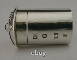 Beautiful Modernist English Sterling Silver Box Gem Set Hand Made 1998