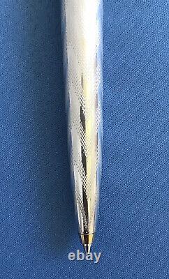 Beautiful Montegrappa 402 Sterling Silver 925 Ballpoint Pen Made In Italy