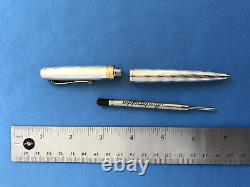 Beautiful Montegrappa 402 Sterling Silver 925 Ballpoint Pen Made In Italy