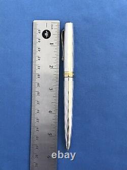 Beautiful Montegrappa 402 Sterling Silver 925 Ballpoint Pen Made In Italy