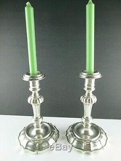 Beautiful Ornate Sterling Silver Candlesticks, made for Tiffany & Co