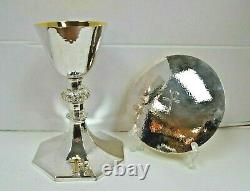Beautiful Sterling Silver Chalice & Sterling Silver Paten, Made by Piana (CU930)