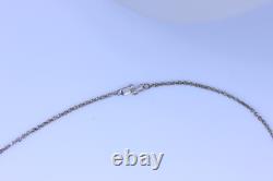 Beautiful Sterling Silver Hand Made 5 Iris Link Necklace 18.5- 13650