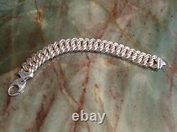 Beautiful preowned sterling silver necklace & bracelet, made in Italy -130 grams