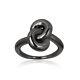 Black Knot Ring Made in Sterling Silver Daily Wear Ring Gift For Her