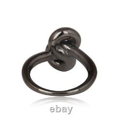 Black Knot Ring Made in Sterling Silver Daily Wear Ring Gift For Her