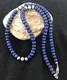 Blue Lapis Sterling Silver Pueblo Navajo Mens Necklace 22 8371