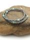 Blue Turquoise Bracelet Navajo Sterling Silver Beads 378