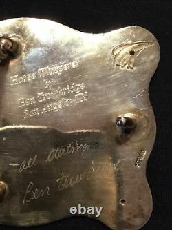Bohlin Type Hand Made Sterling Silver Western Horse Whisperer Belt Buckle
