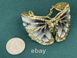 Braccialini 69.8 Grams Sterling Silver Butterfly Cuff Bracelet Made in ITALY