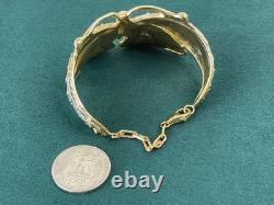 Braccialini 69.8 Grams Sterling Silver Butterfly Cuff Bracelet Made in ITALY