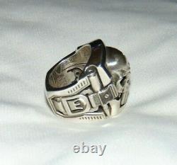 Brand NWOT NightRider Large SheepDog. 925 Sterling Silver Ring Size 9.5 USA MADE