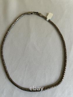 Brand New Vintage 925 Sterling Silver Oxidize Chain 20'' Made in Thailand