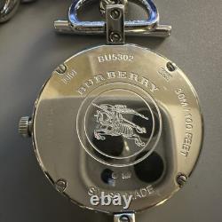 Burberry Waterloo Swiss Sterling Silver Chain Link Toggle Clasp Bracelet Watch