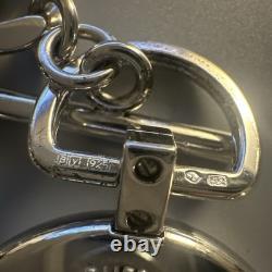 Burberry Waterloo Swiss Sterling Silver Chain Link Toggle Clasp Bracelet Watch