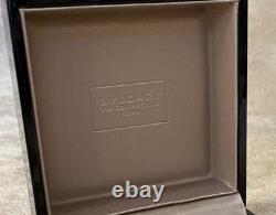 Bvlgari Sterling Silver Cufflinks with Original Box Made in London RARE