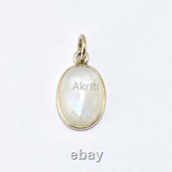 Calming Moonstone 925 Sterling Silver Pendant Traditional Skill Made By Hand