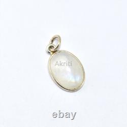 Calming Moonstone 925 Sterling Silver Pendant Traditional Skill Made By Hand