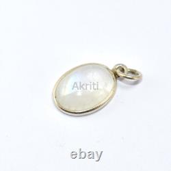 Calming Moonstone 925 Sterling Silver Pendant Traditional Skill Made By Hand