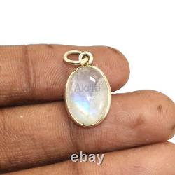Calming Moonstone 925 Sterling Silver Pendant Traditional Skill Made By Hand