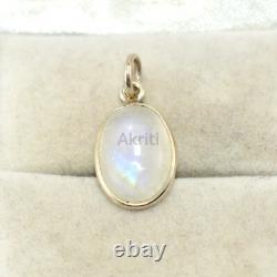 Calming Moonstone 925 Sterling Silver Pendant Traditional Skill Made By Hand