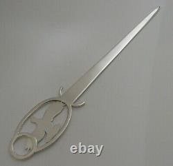 Cased Hand Made Eagle Solid Sterling Silver Bird Letter Opener 1989